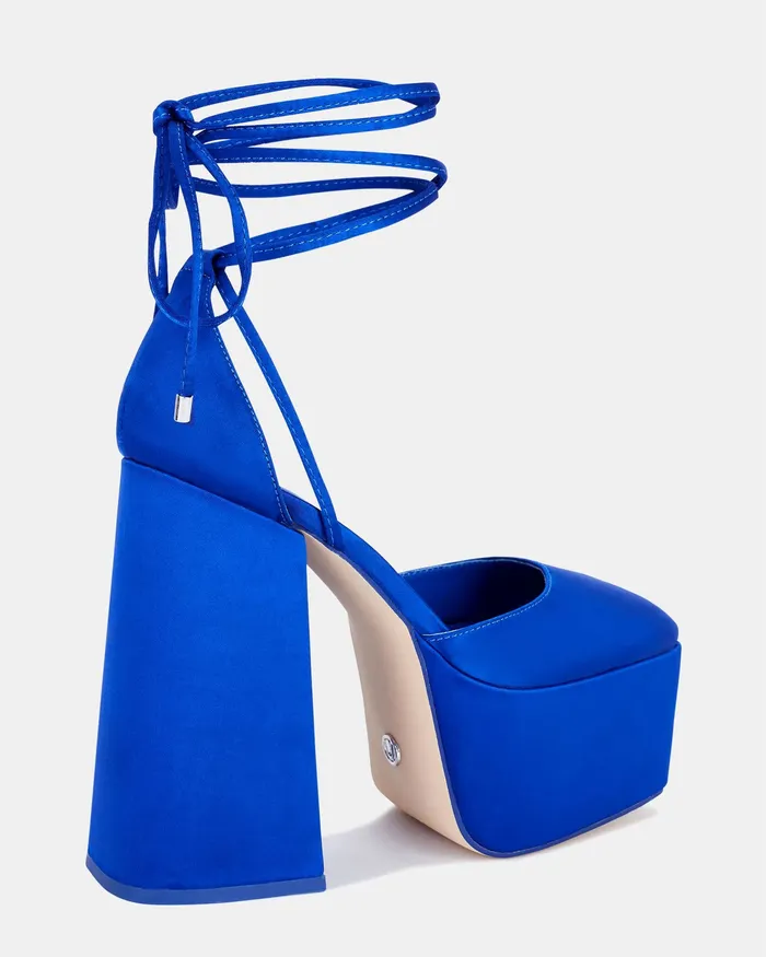 Block Heels NOVO Shoes Women ZOOSHI COBALT
