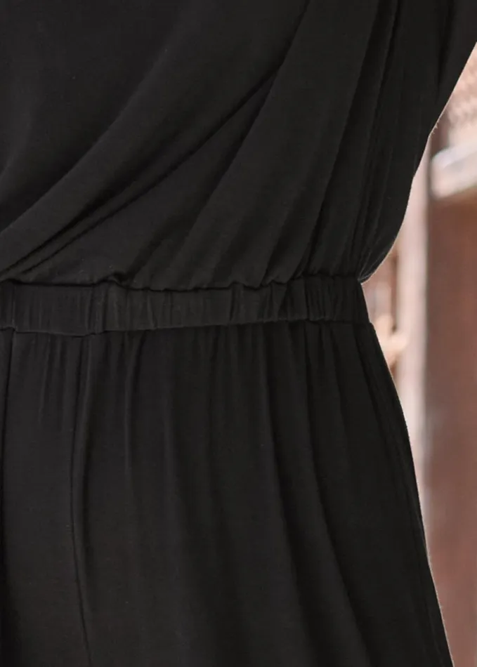 BLOUSON JUMPSUIT COVERUP Black Women VENUS Jumpsuits