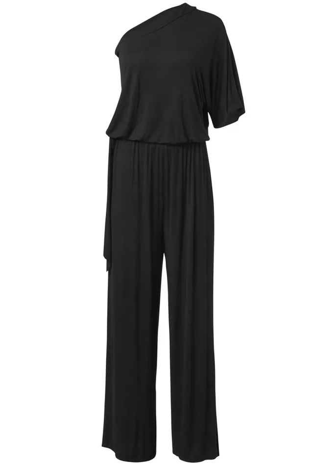 BLOUSON JUMPSUIT COVERUP Black Women VENUS Jumpsuits