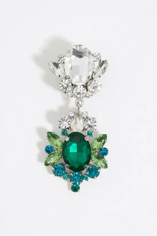 Blue And Green Crystal Earrings Green Women Bimba Y Lola Party Blue And Green Crystal Earrings Green Women Bimba Y Lola Party