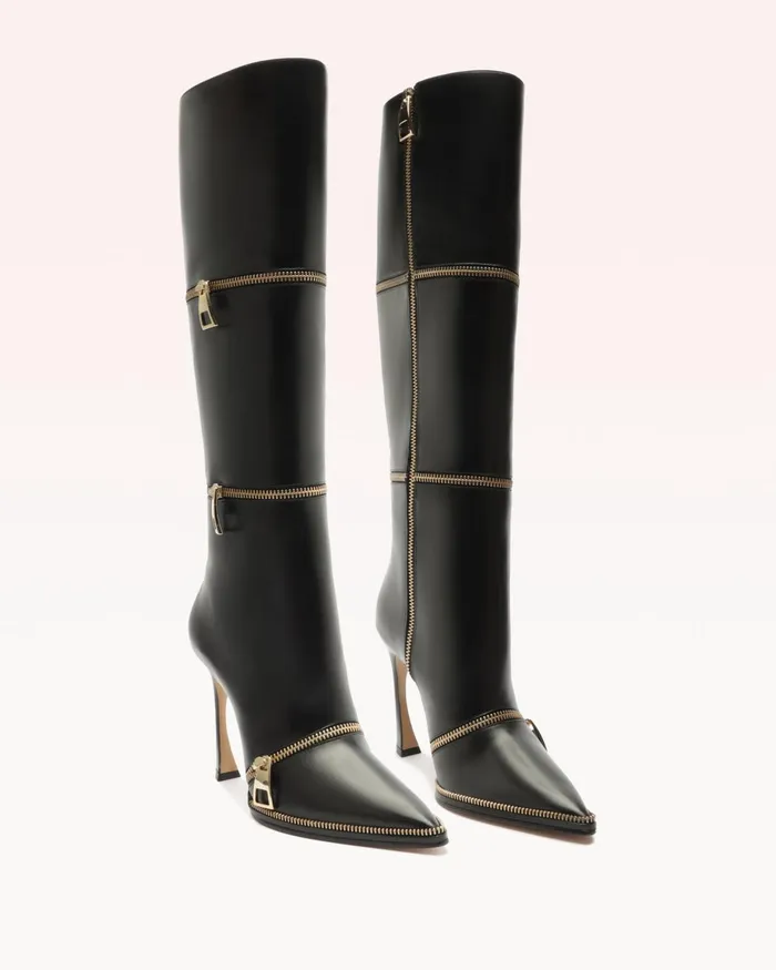 Boots Women Alexandre Birman Alexandre Birman Boots 8211 Zoe 85 Luxury Boots 8211 Designer Boots Black