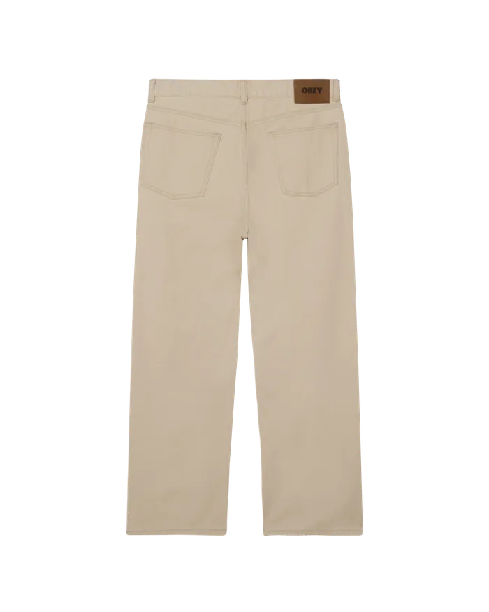 BOTTOMS Men OBEY Clothing CLASSIC BAGGY DENIM Pelican Faded Wash