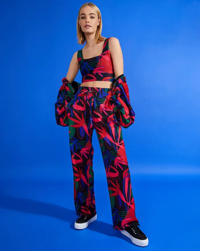 Bottoms Women PatBO RIO PRINT TRACK PANT FINAL SALE