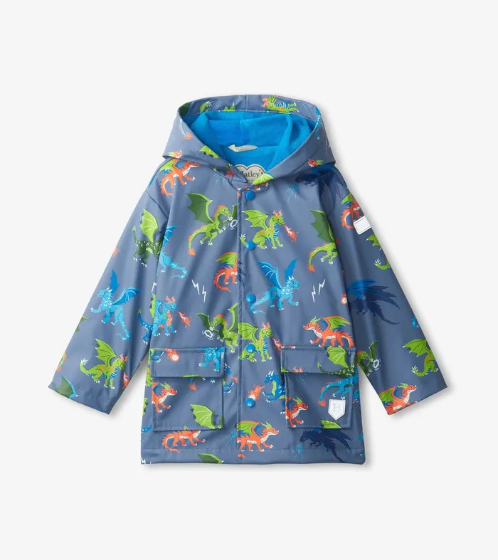 Boys Dragon Realm ButtonUp Rain Jacket Hatley
