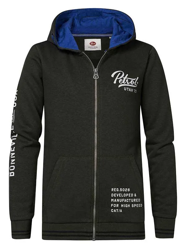 Boys Knits and Sweats Petrol Industries Zipped Hoodie Forest Night