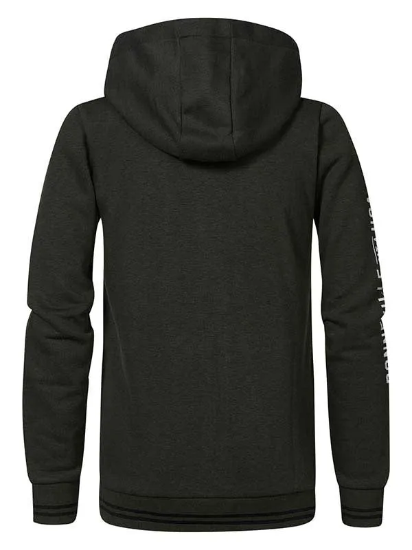 Boys Knits and Sweats Petrol Industries Zipped Hoodie Forest Night