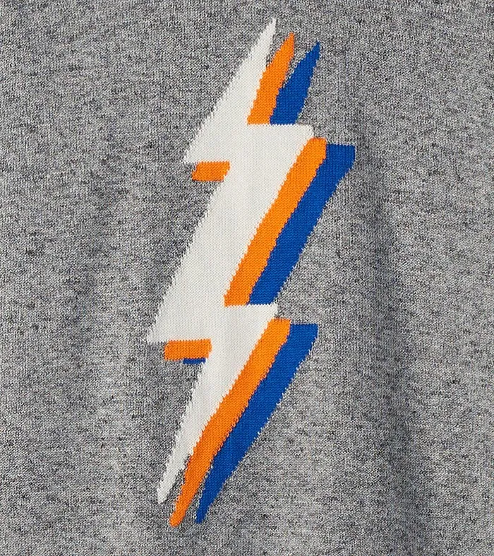 Boys Lightning Bolt VNeck Sweater Hatley