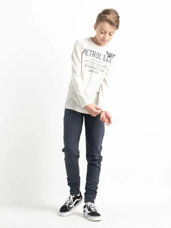 Boys Loungewear Petrol Industries Tracksuit Bottoms Raven Grey