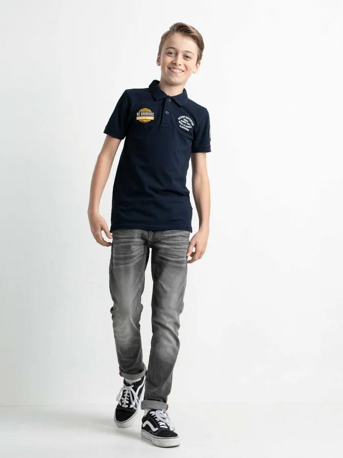 Boys Poloshirts Petrol Industries Sporty Polo Shirt Midnight Navy