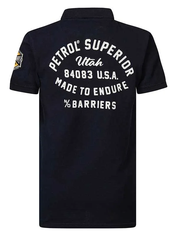 Boys Poloshirts Petrol Industries Sporty Polo Shirt Midnight Navy