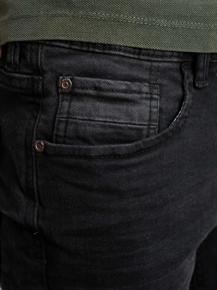 Boys Shorts Petrol Industries Bullseye Denim Shorts Black Stone