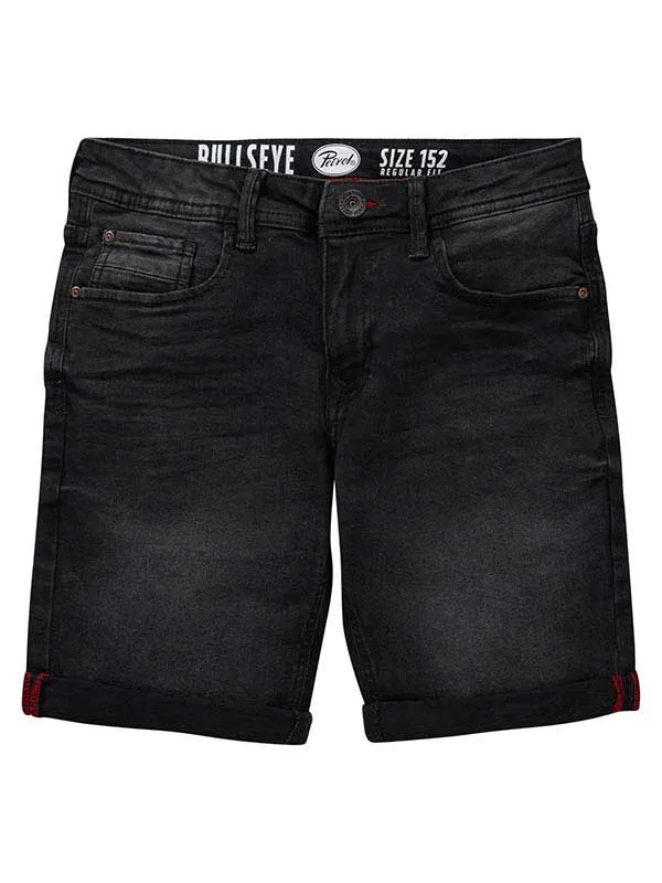Boys Shorts Petrol Industries Bullseye Denim Shorts Black Stone