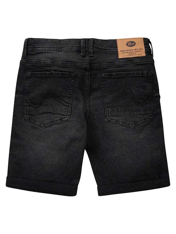 Boys Shorts Petrol Industries Bullseye Denim Shorts Black Stone