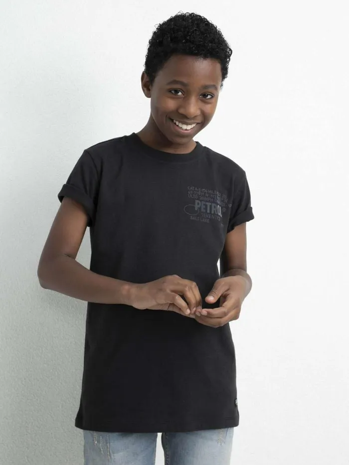 Boys TShirts Petrol Industries Artwork TShirt Black
