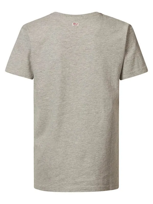 Boys TShirts Petrol Industries Artwork TShirt Light Grey Melee