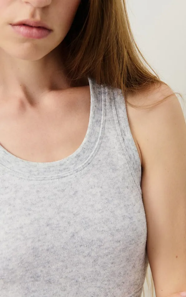 Bra Evona Melange Light Grey Women American Vintage Loungewear Bra Evona Melange Light Grey Women American Vintage Loungewear