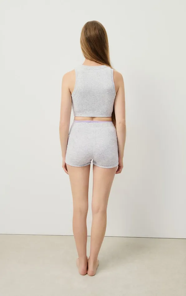 Bra Evona Melange Light Grey Women American Vintage Loungewear Bra Evona Melange Light Grey Women American Vintage Loungewear
