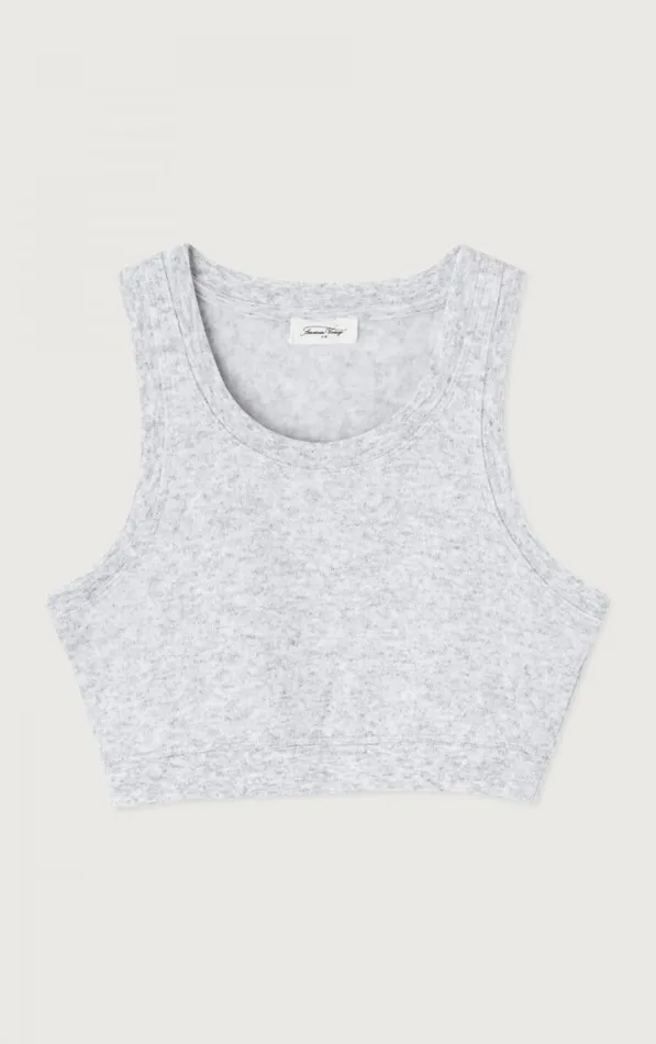 Bra Evona Melange Light Grey Women American Vintage Loungewear Bra Evona Melange Light Grey Women American Vintage Loungewear