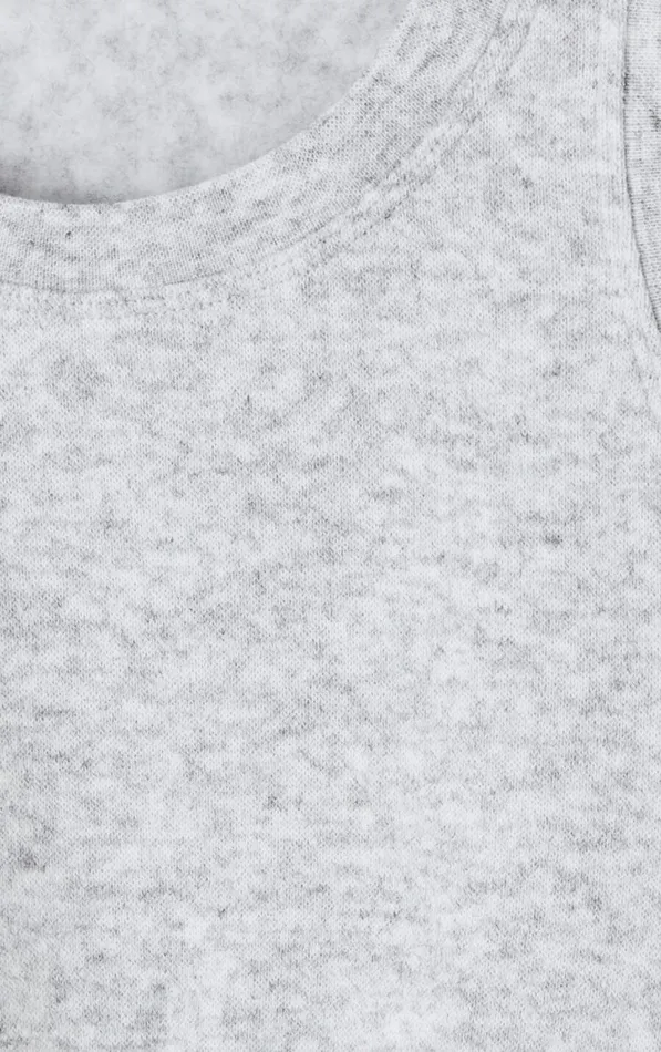 Bra Evona Melange Light Grey Women American Vintage Loungewear Bra Evona Melange Light Grey Women American Vintage Loungewear