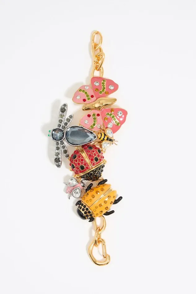 Butterfly Ladybug And Bee Chain Bracelet Red Women Bimba Y Lola Jewelry Butterfly Ladybug And Bee Chain Bracelet Red Women Bimba Y Lola Jewelry