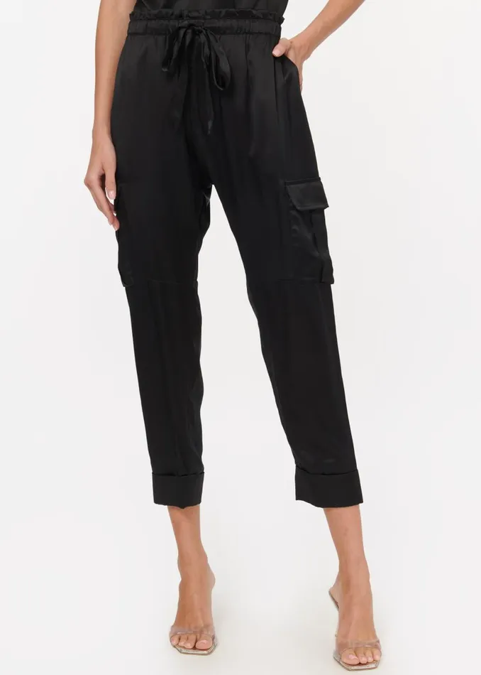 CAMI NYC Bottoms Women Carmen Cargo Pant Black