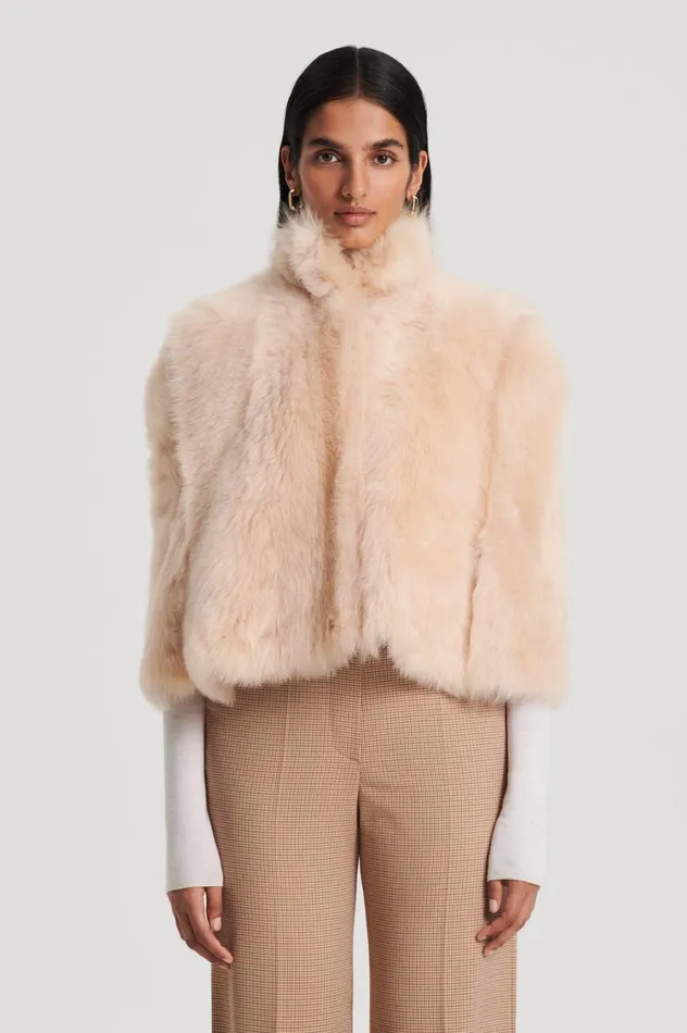 Capes Women Scanlan Theodore TOSCANA CAPE Champagne