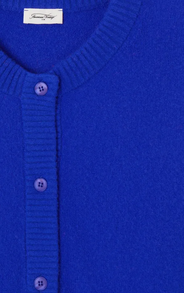 Cardigan Damsville Indigo Women American Vintage Jumpers and Cardigans Cardigan Damsville Indigo Women American Vintage Jumpers and Cardigans