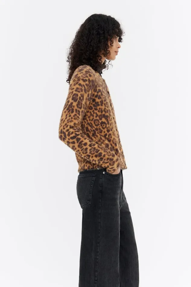 Cardigan Fourrure Ajust Leopard Naturel Leopard Natural Women Bimba Y Lola Knitwear Cardigan Fourrure Ajust Leopard Naturel Leopard Natural Women Bimba Y Lola Knitwear