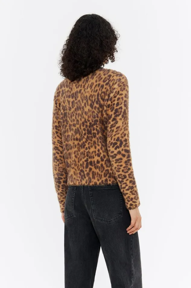 Cardigan Fourrure Ajust Leopard Naturel Leopard Natural Women Bimba Y Lola Knitwear Cardigan Fourrure Ajust Leopard Naturel Leopard Natural Women Bimba Y Lola Knitwear