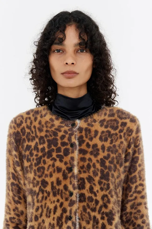 Cardigan Fourrure Ajust Leopard Naturel Leopard Natural Women Bimba Y Lola Knitwear Cardigan Fourrure Ajust Leopard Naturel Leopard Natural Women Bimba Y Lola Knitwear