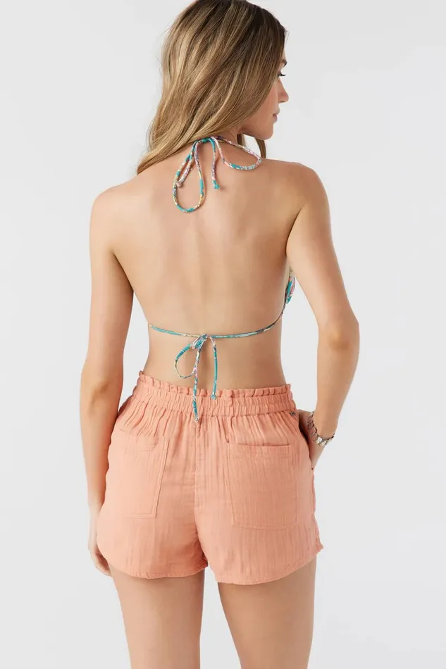 CARLA CRINKLE DOUBLE GAUZE BEACH SHORTS Canyon Sunset Women O039NEILL Collections