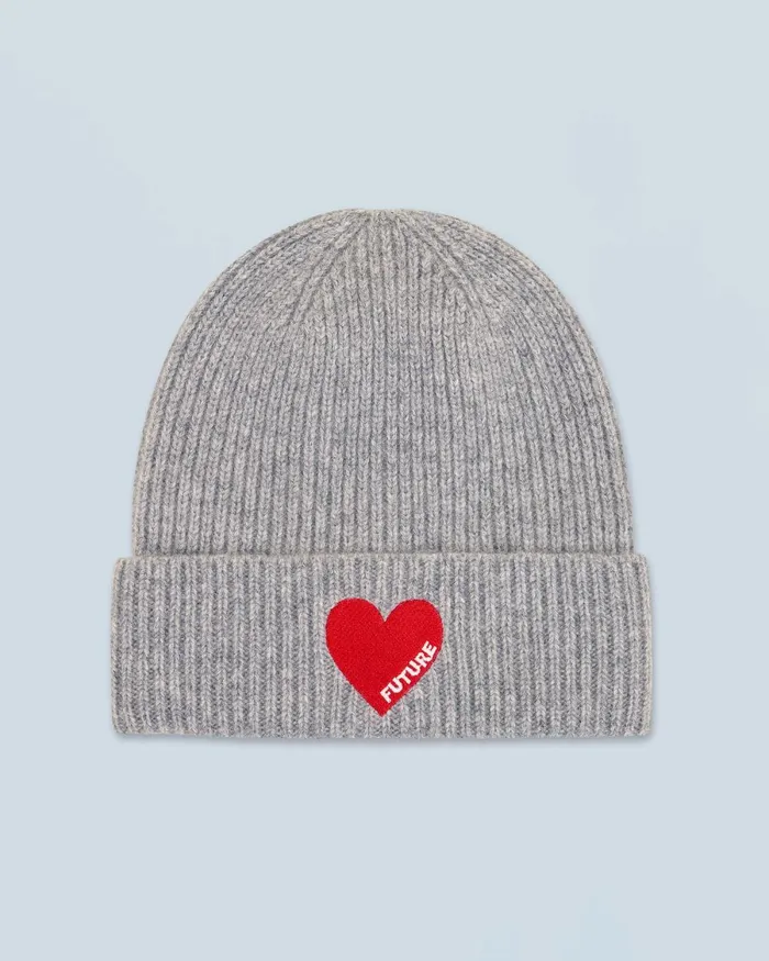 Cashmere Beanies From Future Heart Cuffed Beanie Dark Heather Gray