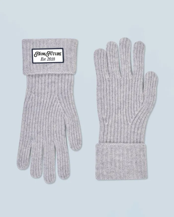 Cashmere Gloves From Future Regular Gloves Light Heather Gray