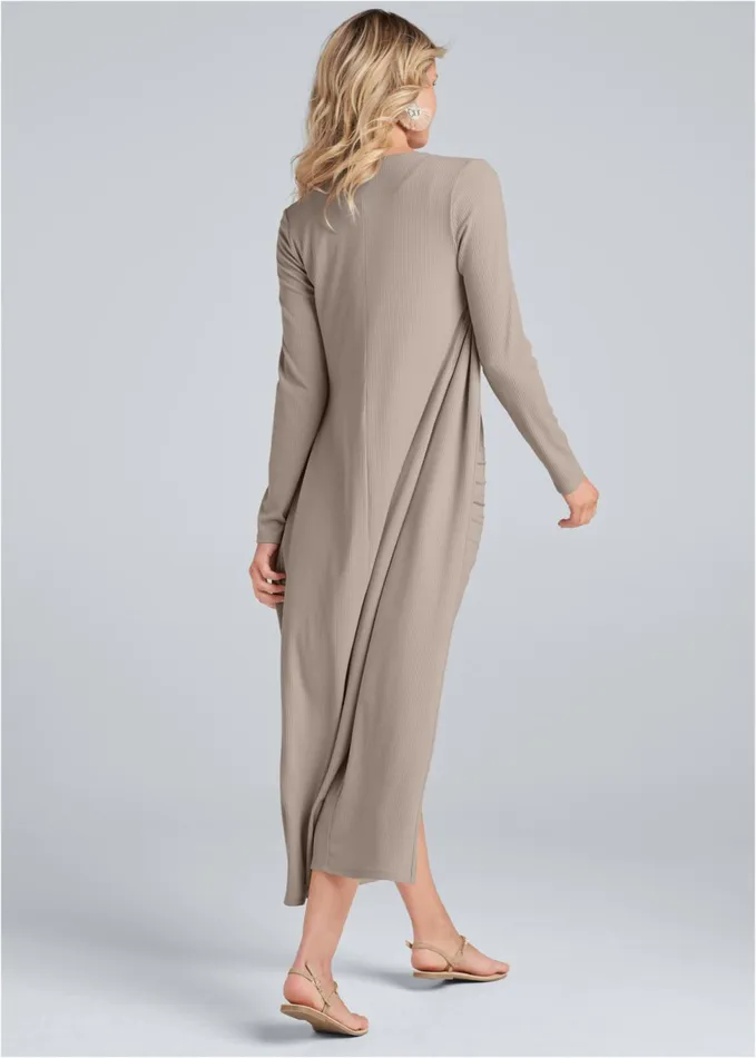 CASUAL DRESS SET Taupe Women VENUS Casual Dresses CASUAL DRESS SET Taupe Women VENUS Casual Dresses