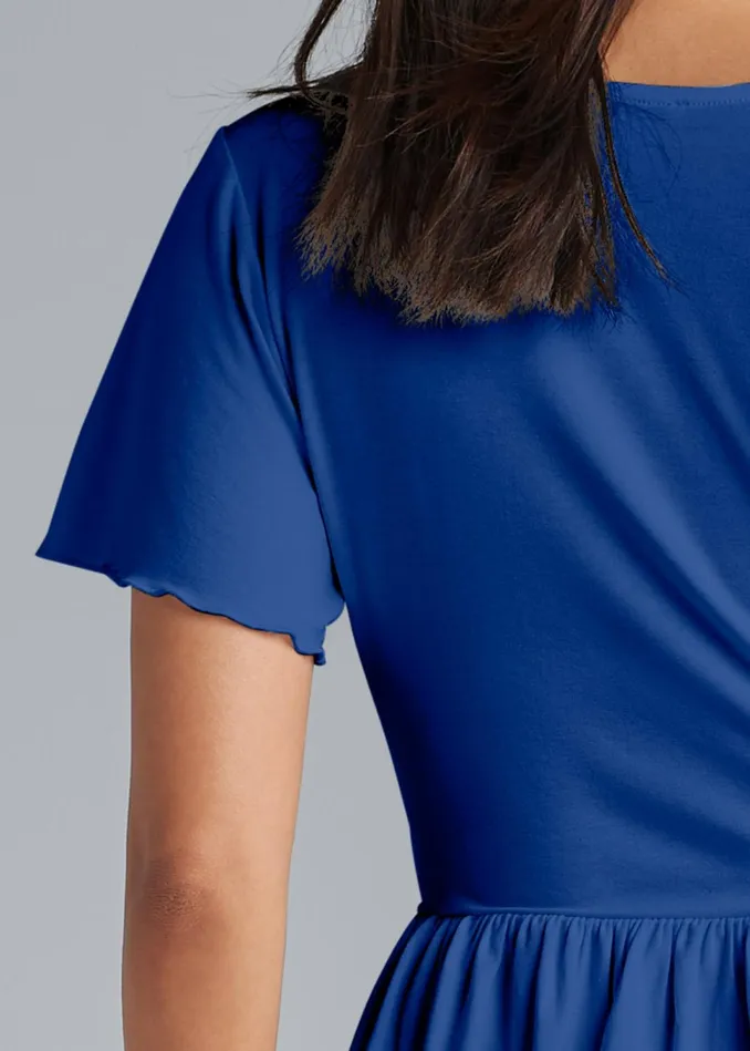 CASUAL WRAP TOP Blue Women VENUS Night Out Tops