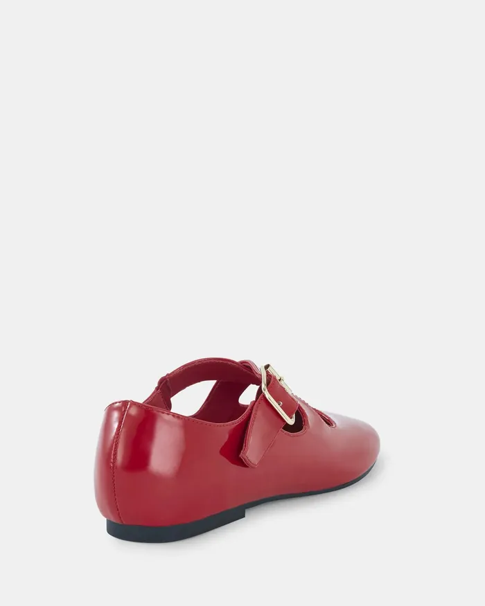 Casuals CASORIA Red Patent Ballet Flats NOVO Shoes Women
