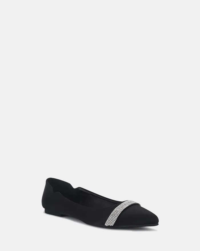 Casuals Women NOVO Shoes CARAMIA Black Satin