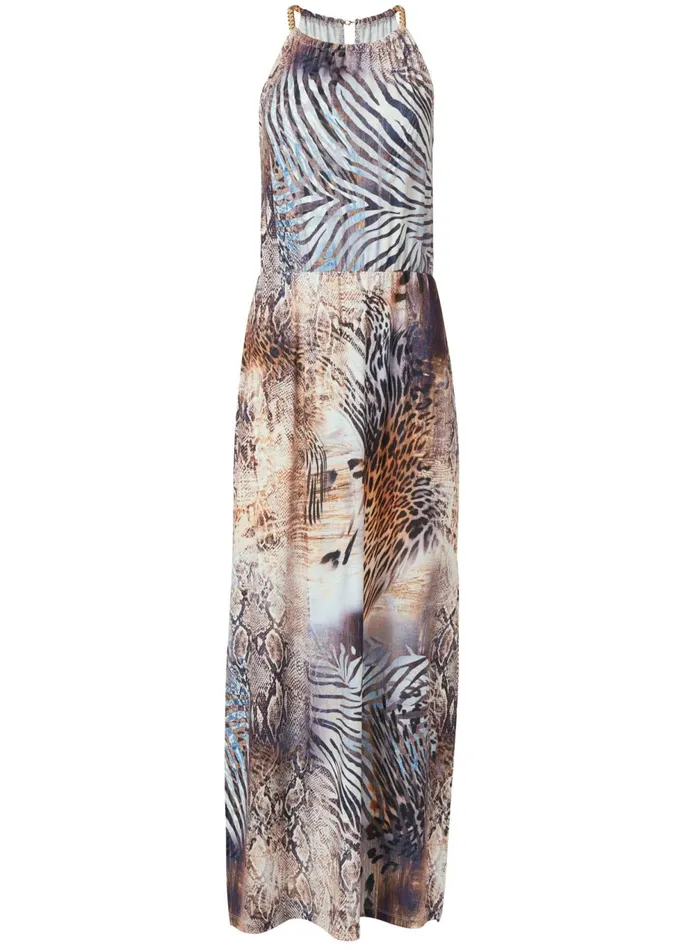 CHAIN STRAP MAXI DRESS Brown Multi Women VENUS Sundresses