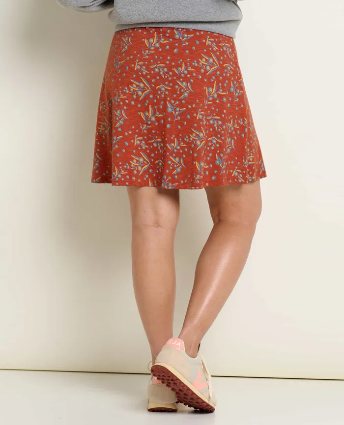 Chaka Skirt Cinnamon Seedpod Print Skirts and Skorts ToadandCo Women8217s