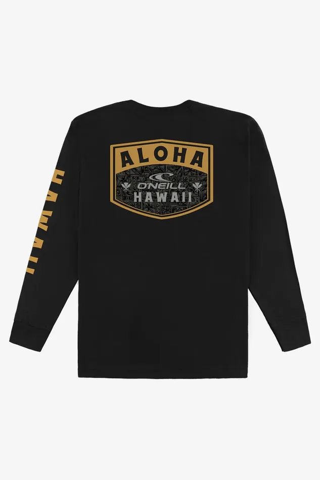 CHEE PONO STANDARD FIT LONG SLEEVE TEE Black Men O039NEILL Clothing