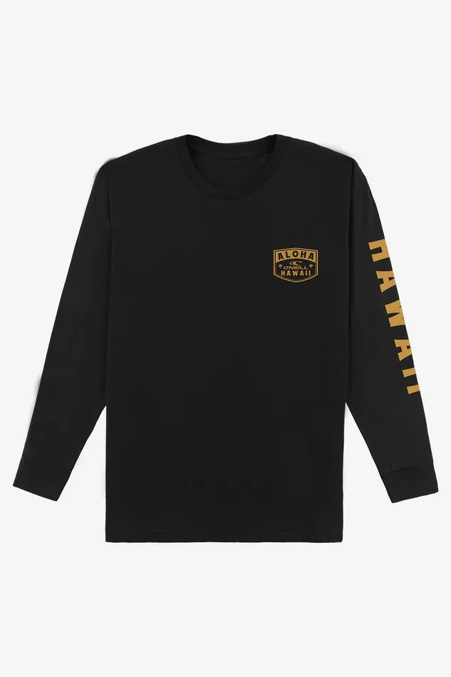 CHEE PONO STANDARD FIT LONG SLEEVE TEE Black Men O039NEILL Clothing