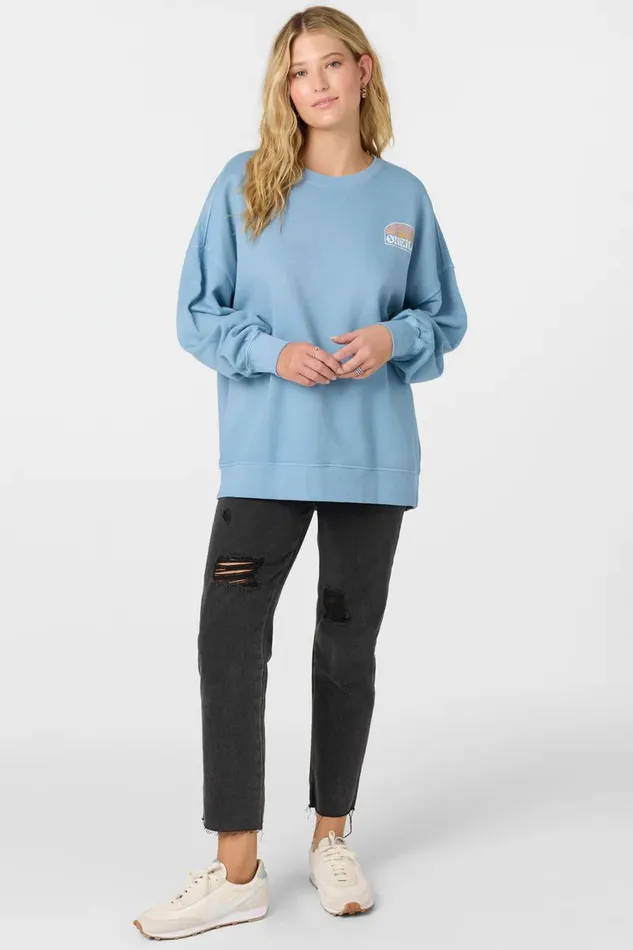 CHOICE OVERSIZEDFIT CREWNECK FLEECE PULLOVER Women O039NEILL Collections