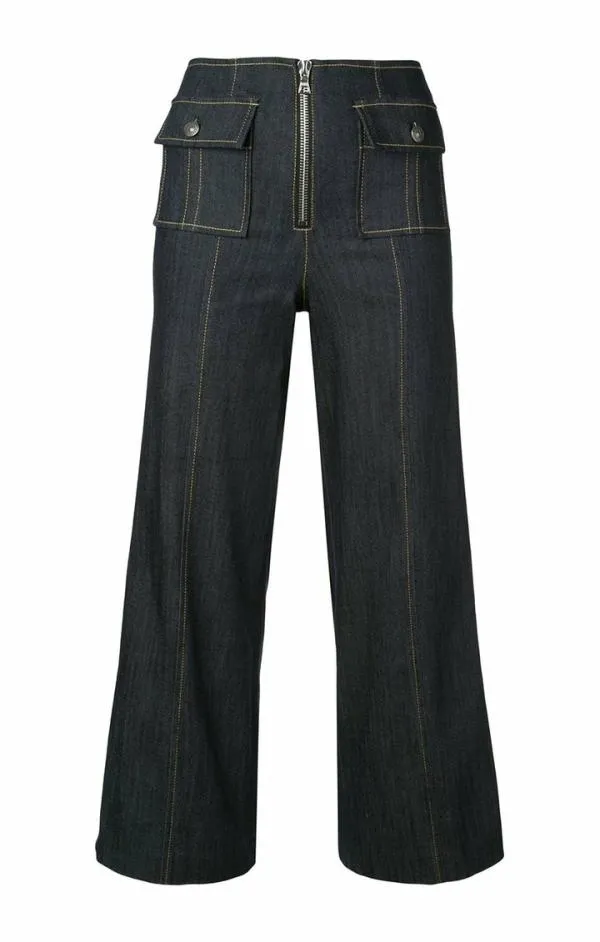Cinq Sept Azure Pant Indigo Women Pants
