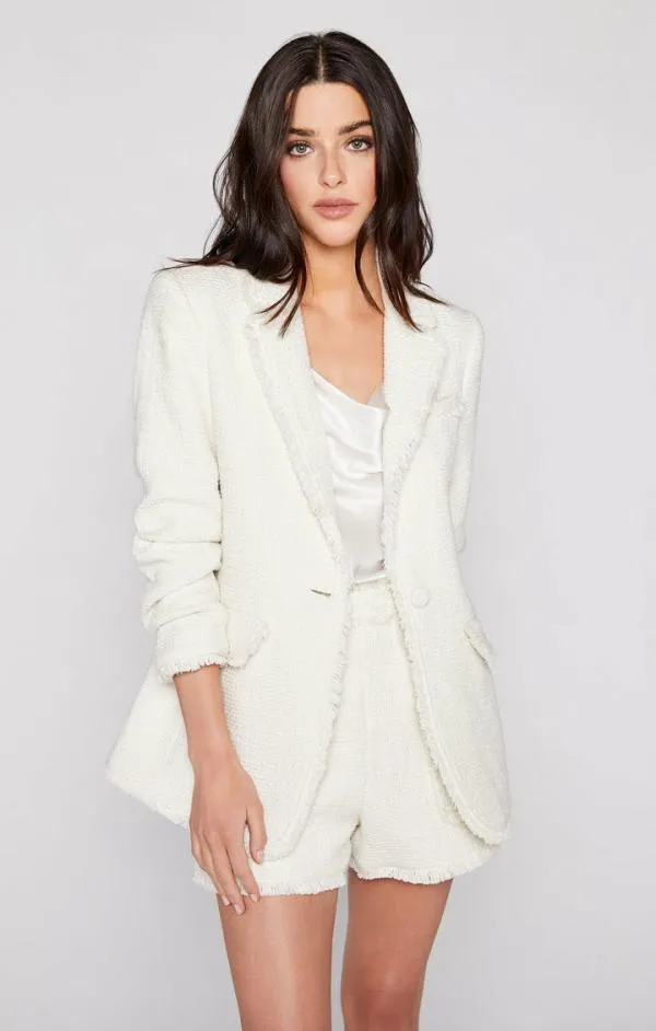 Cinq Sept Boucle Khloe Blazer Gardenia Women Blazers