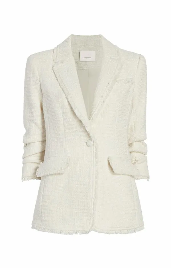 Cinq Sept Boucle Khloe Blazer Gardenia Women Blazers
