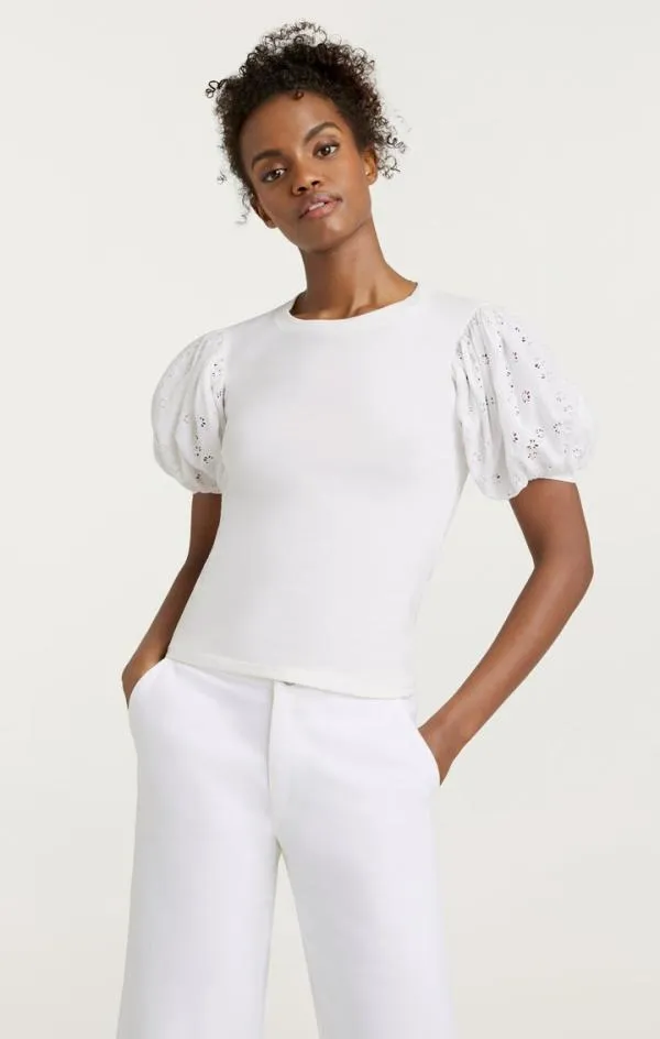 Cinq Sept Janit Top White Women Tees