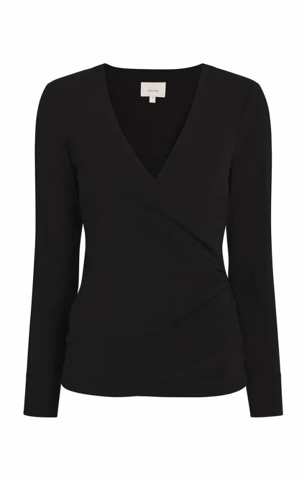 Cinq Sept Lina Top Black Women Long Sleeve Tops