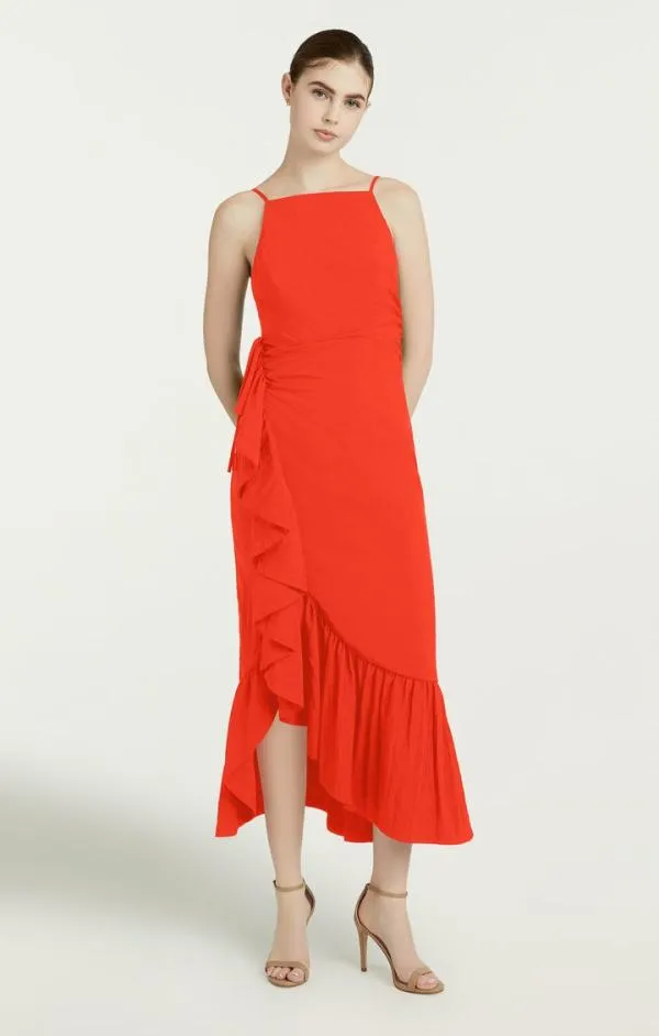 Cinq Sept Neena Dress Cherry Tomato Women Midi