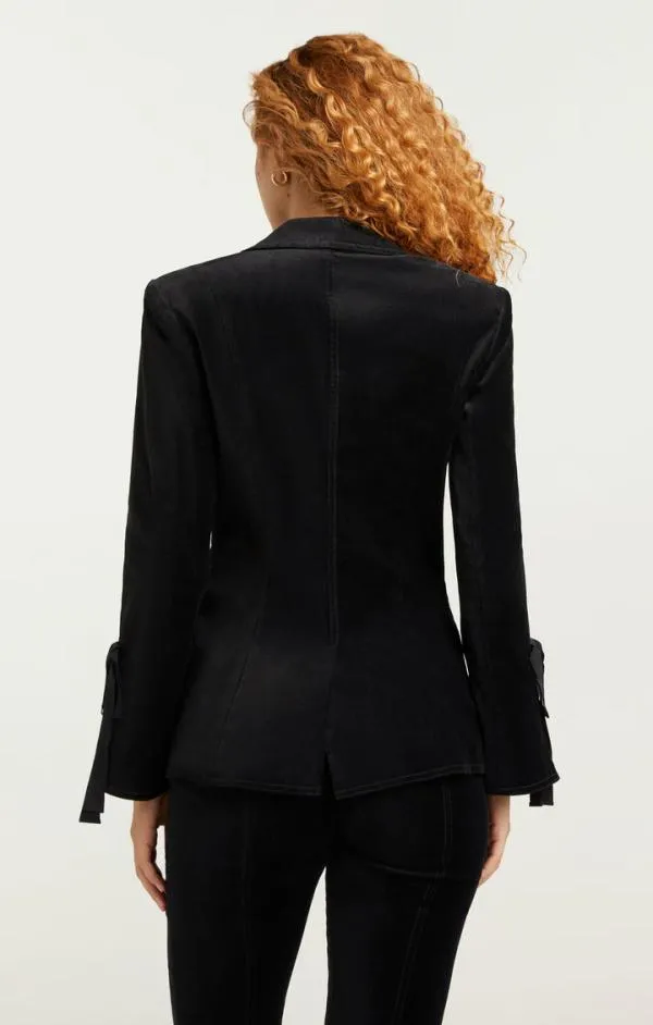 Cinq Sept Velvet Lou Blazer Black Women Blazers