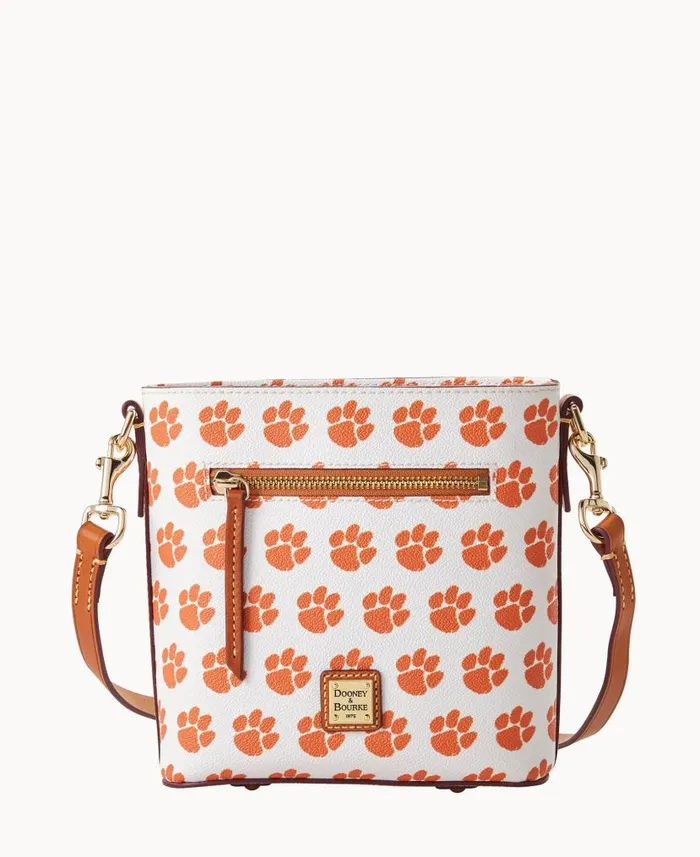Collegiate Clemson University Small Zip Crossbody Clemson Woman Dooney and Bourke Crossbodies Collegiate Clemson University Small Zip Crossbody Clemson Woman Dooney and Bourke Crossbodies